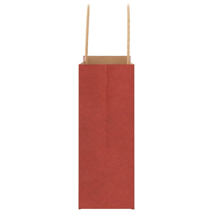 Paper Bags 250 pcs with Handles Red 18x8x22 cm