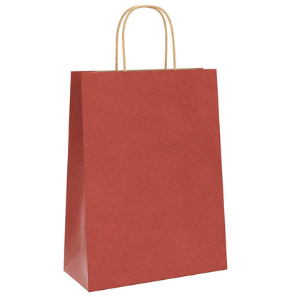 Paper Bags 250 pcs with Handles Red 26x12x35 cm