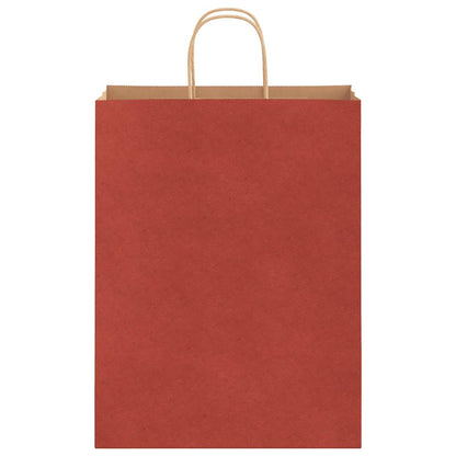 Paper Bags 250 pcs with Handles Red 32x12x42 cm
