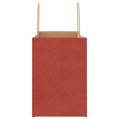 Paper Bags 250 pcs with Handles Red 32x17x25 cm