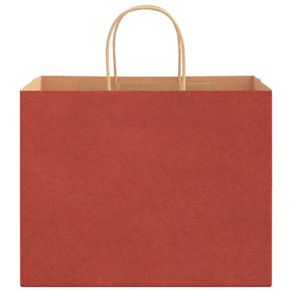 Paper Bags 250 pcs with Handles Red 32x22x24 cm