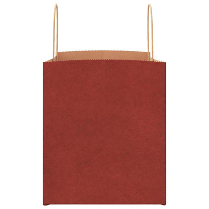 Paper Bags 250 pcs with Handles Red 32x22x24 cm