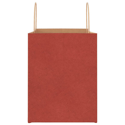 Paper Bags 250 pcs with Handles Red 32x22x28 cm