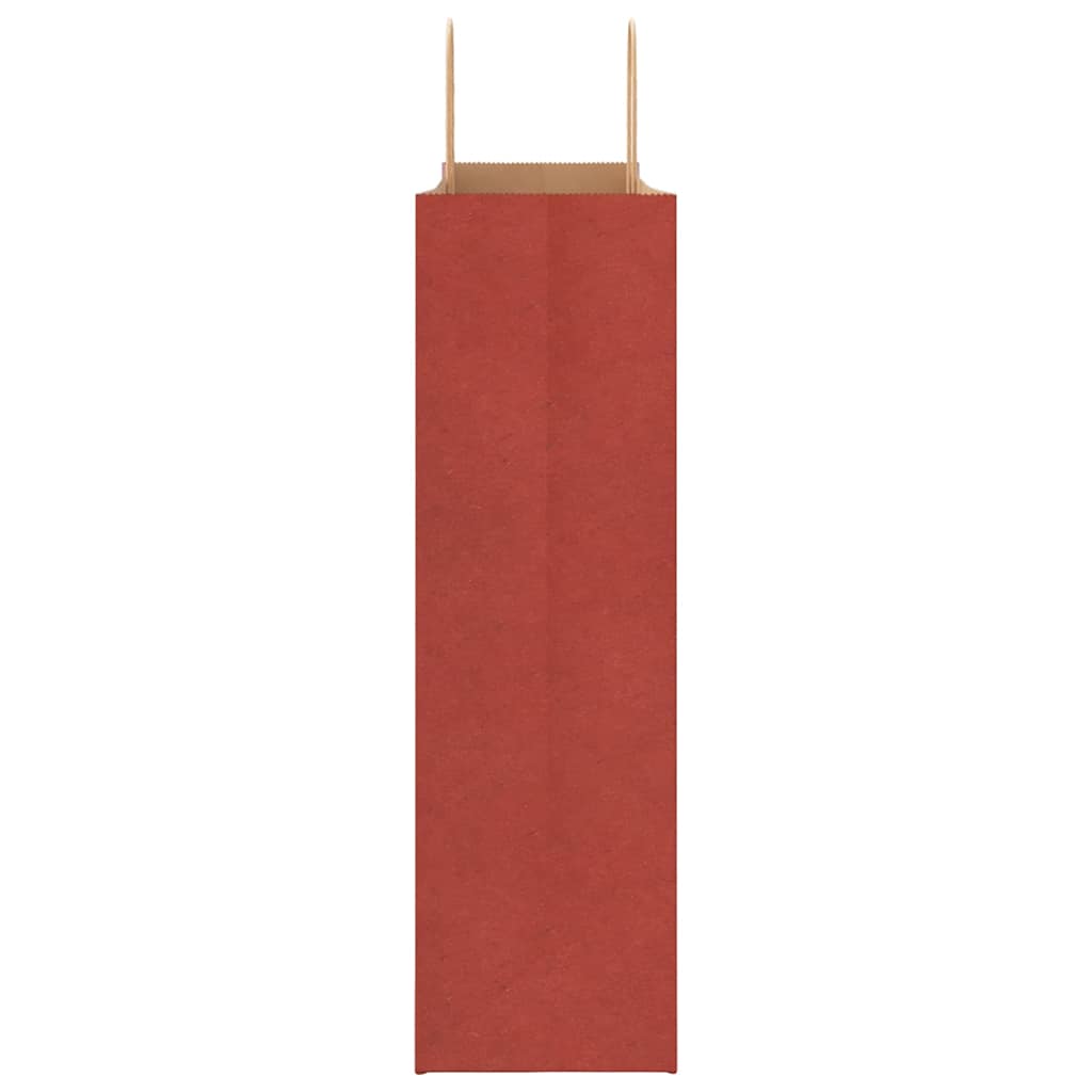 Paper Bags 250 pcs with Handles Red 54x15x49 cm