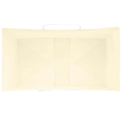 Paper Bags 50 pcs with Handles Yellow 15x8x21 cm