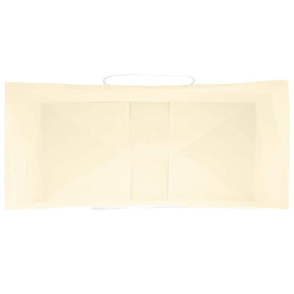 Paper Bags 50 pcs with Handles Yellow 18x8x22 cm