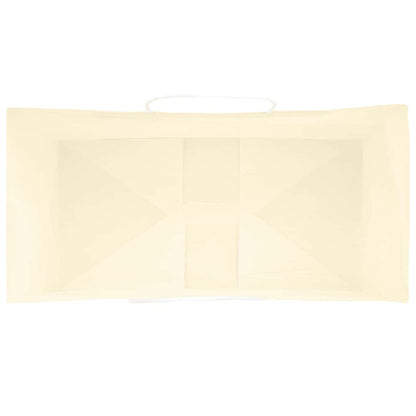 Paper Bags 50 pcs with Handles Yellow 21x11x31 cm