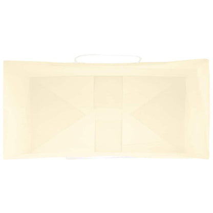 Paper Bags 50 pcs with Handles Yellow 21x11x36 cm