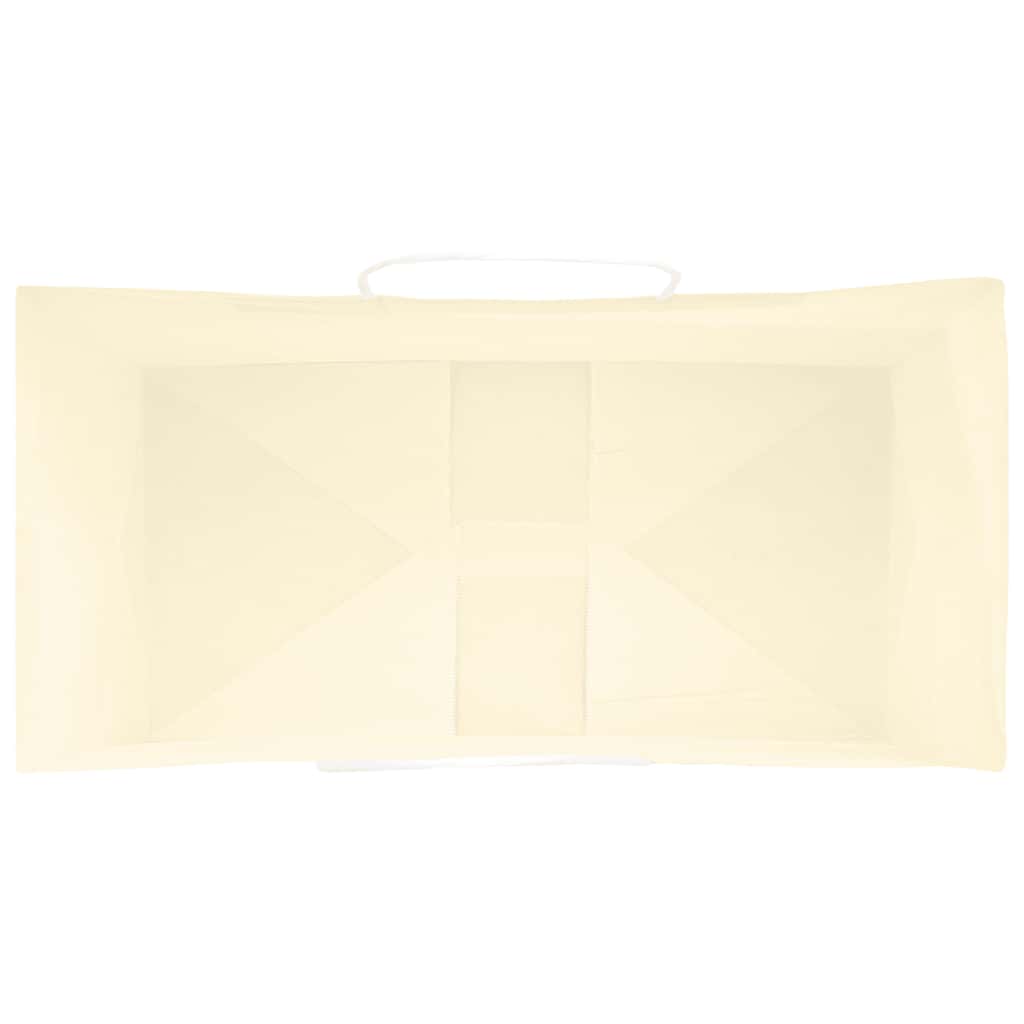 Paper Bags 50 pcs with Handles Yellow 32x17x25 cm