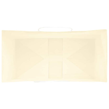 Paper Bags 50 pcs with Handles Yellow 32x17x44 cm