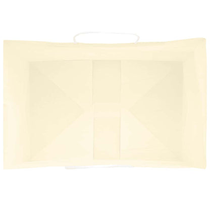Paper Bags 50 pcs with Handles Yellow 32x22x28 cm