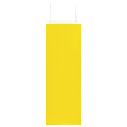 Paper Bags 50 pcs with Handles Yellow 45x17x48 cm