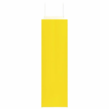 Paper Bags 50 pcs with Handles Yellow 54x15x49 cm
