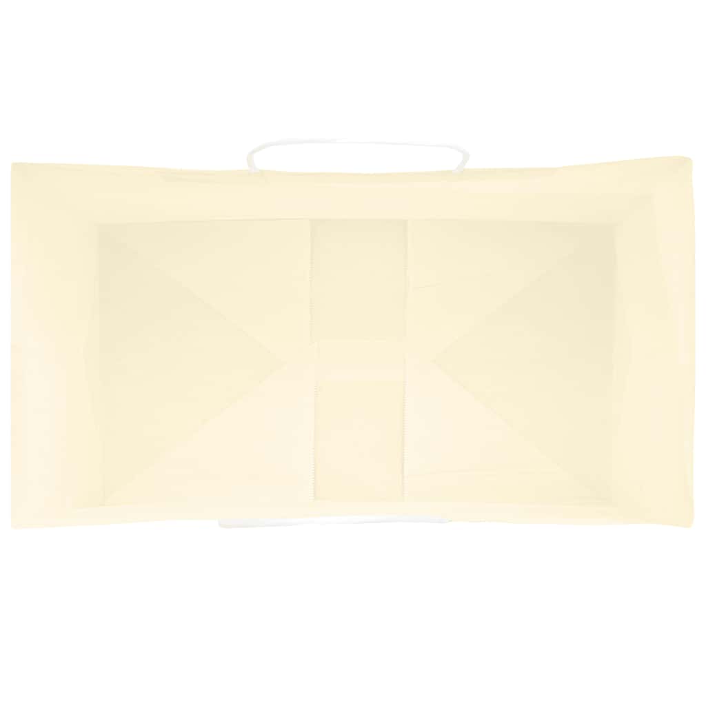 Paper Bags 250 pcs with Handles Yellow 15x8x21 cm