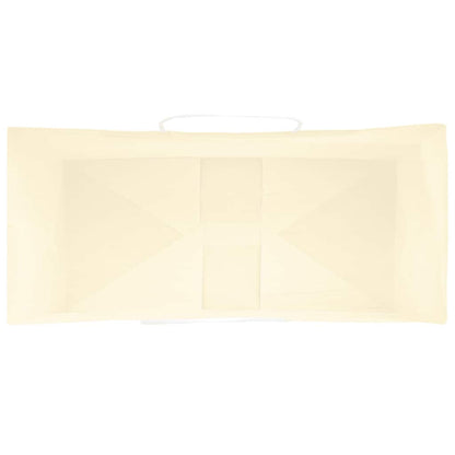 Paper Bags 250 pcs with Handles Yellow 18x8x22 cm