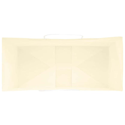 Paper Bags 250 pcs with Handles Yellow 26x12x35 cm
