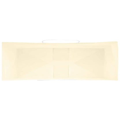Paper Bags 250 pcs with Handles Yellow 32x12x42 cm