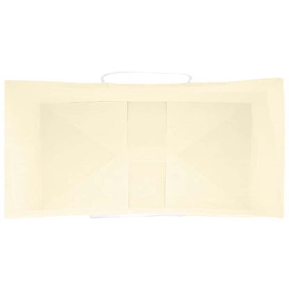 Paper Bags 250 pcs with Handles Yellow 32x17x44 cm