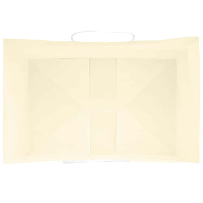 Paper Bags 250 pcs with Handles Yellow 32x22x28 cm