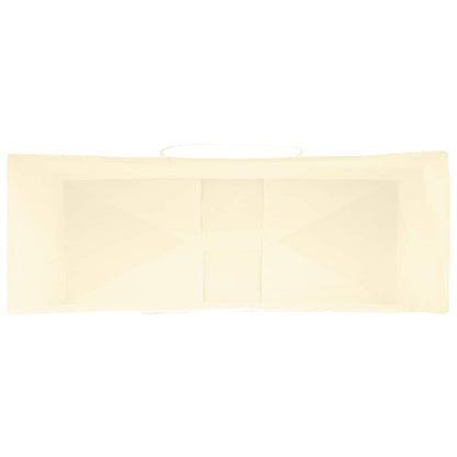 Paper Bags 250 pcs with Handles Yellow 45x17x48 cm