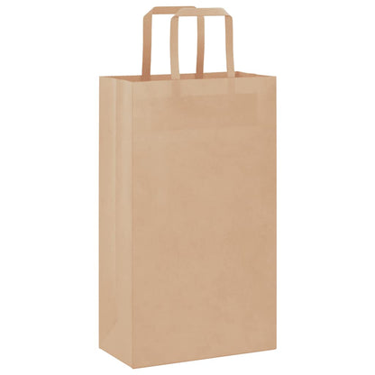 Paper Bags 50 pcs with Handles Brown 21x11x36 cm
