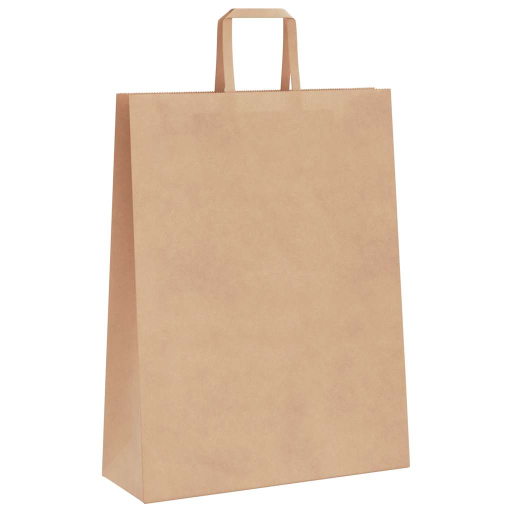 Paper Bags 50 pcs with Handles Brown 32x12x42 cm