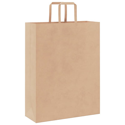 Paper Bags 50 pcs with Handles Brown 32x12x42 cm