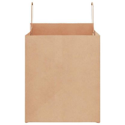 Paper Bags 50 pcs with Handles Brown 32x22x24 cm