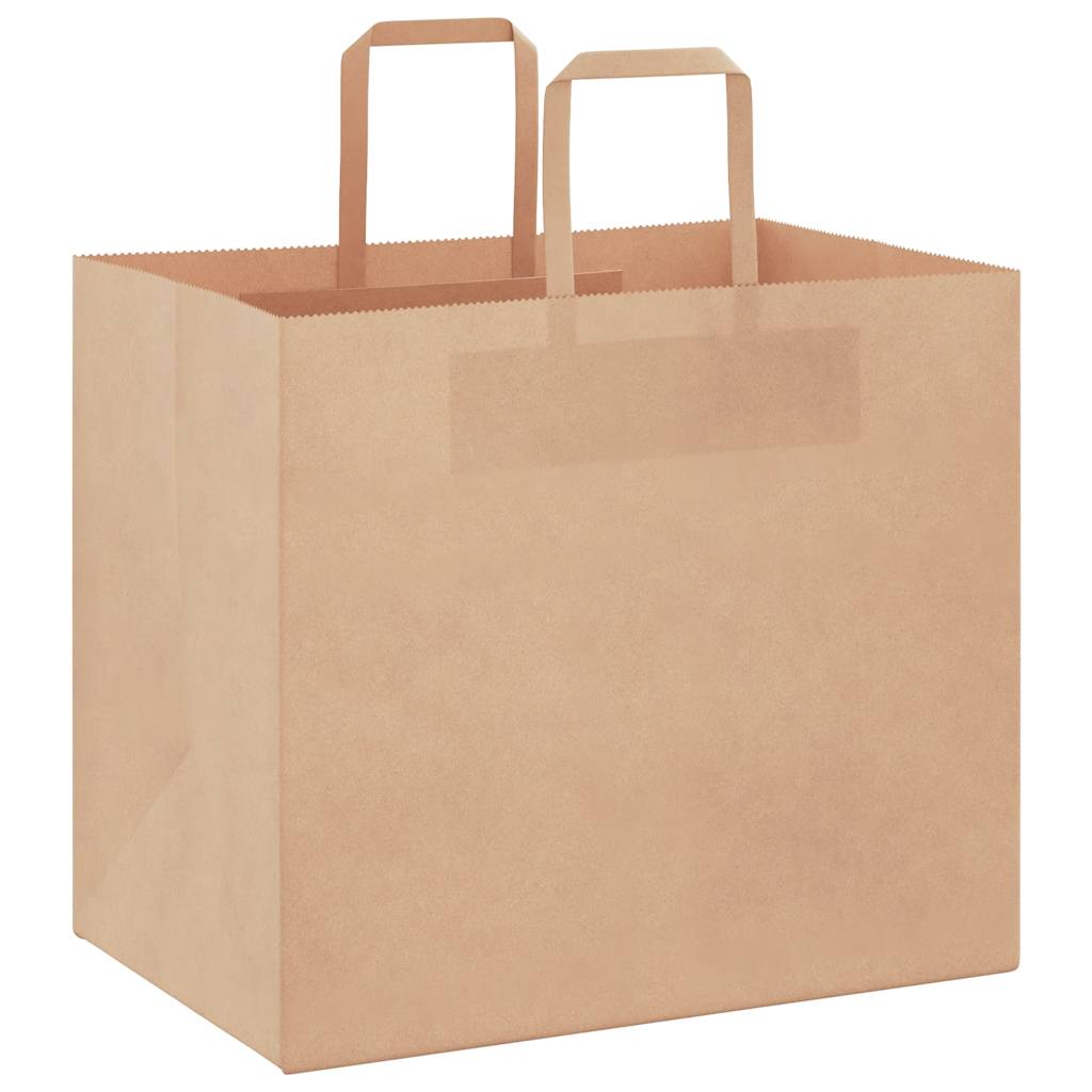 Paper Bags 50 pcs with Handles Brown 32x22x28 cm