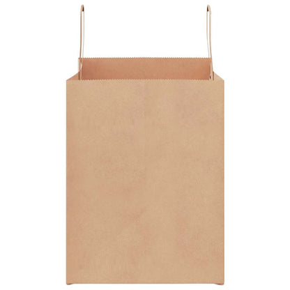Paper Bags 50 pcs with Handles Brown 32x22x28 cm