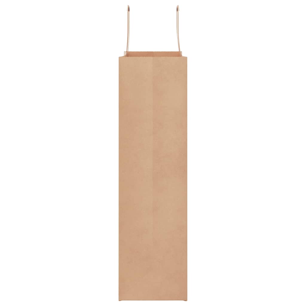Paper Bags 250 pcs with Handles Brown 32x12x42 cm