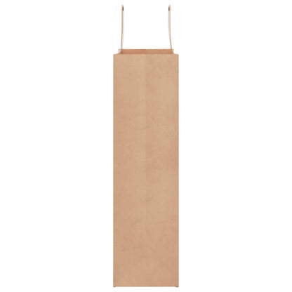 Paper Bags 250 pcs with Handles Brown 32x12x42 cm