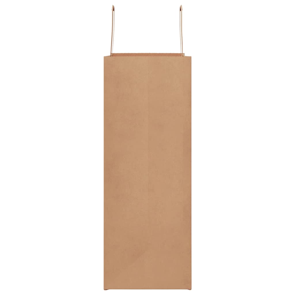 Paper Bags 250 pcs with Handles Brown 32x17x44 cm