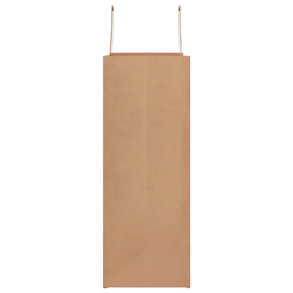 Paper Bags 250 pcs with Handles Brown 32x17x44 cm