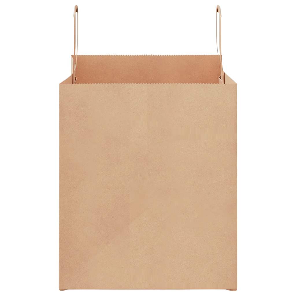 Paper Bags 250 pcs with Handles Brown 32x22x24 cm