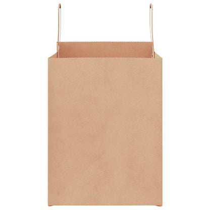Paper Bags 250 pcs with Handles Brown 32x22x28 cm