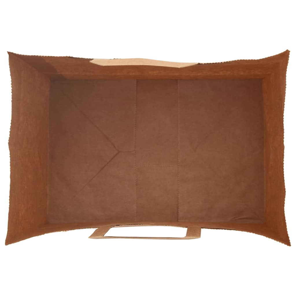 Paper Bags 250 pcs with Handles Brown 32x22x28 cm
