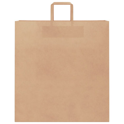 Paper Bags 250 pcs with Handles Brown 45x17x48 cm