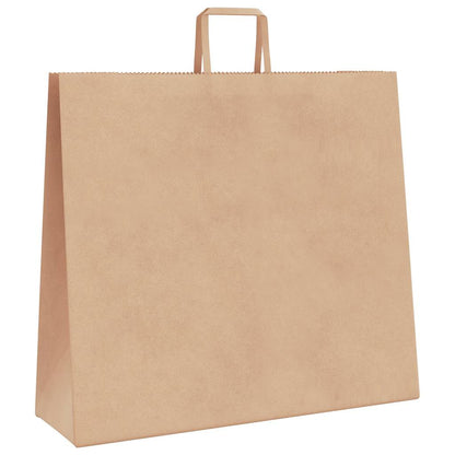 Paper Bags 250 pcs with Handles Brown 54x15x49 cm