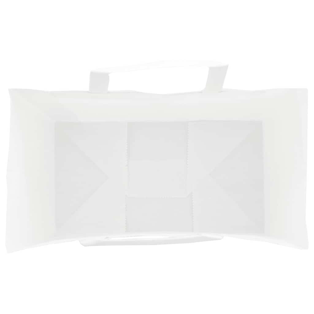 Paper Bags 50 pcs with Handles White 15x8x21 cm