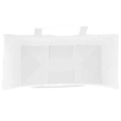 Paper Bags 50 pcs with Handles White 18x8x22 cm