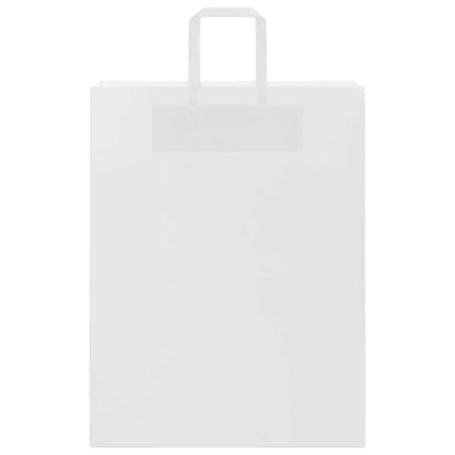 Paper Bags 50 pcs with Handles White 32x12x42 cm