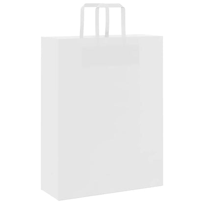 Paper Bags 50 pcs with Handles White 32x12x42 cm