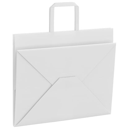 Paper Bags 50 pcs with Handles White 32x22x24 cm