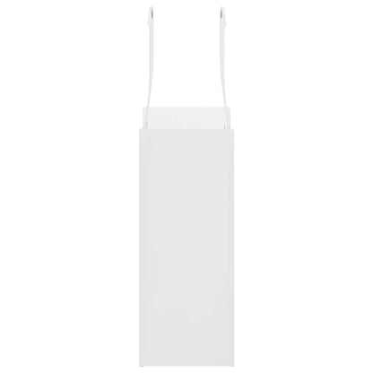 Paper Bags 250 pcs with Handles White 15x8x21 cm