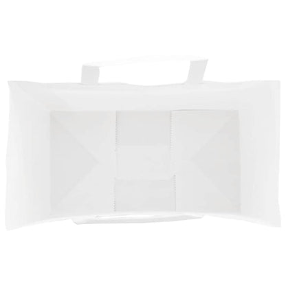 Paper Bags 250 pcs with Handles White 15x8x21 cm