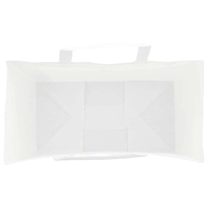 Paper Bags 250 pcs with Handles White 21x11x36 cm