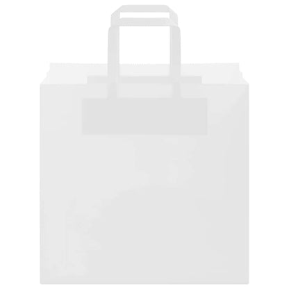 Paper Bags 250 pcs with Handles White 26x17x25 cm