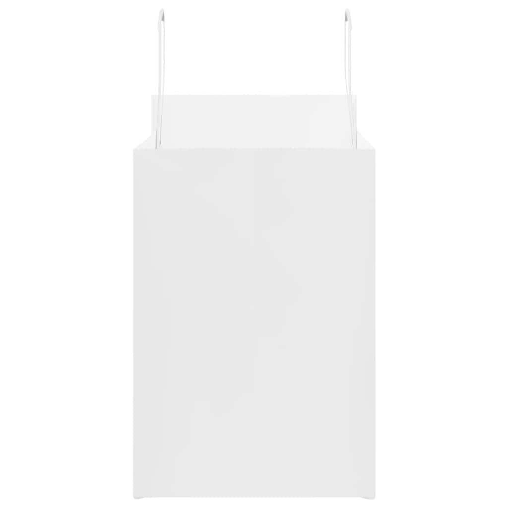 Paper Bags 250 pcs with Handles White 32x17x25 cm