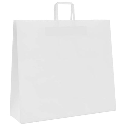 Paper Bags 250 pcs with Handles White 54x15x49 cm